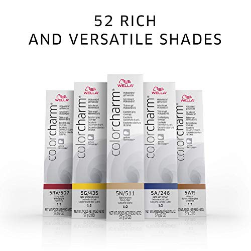 WELLA Color Charm Permanent Gel Hair Color, 8RG/729, 2 oz