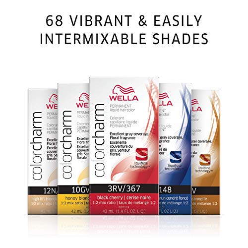 WELLA Color Charm Permanent Liquid Hair color 5NW Light Nat Warm ...