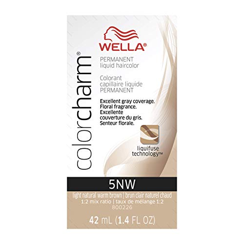 WELLA Color Charm Permanent Liquid Hair color 5NW Light Nat Warm ...