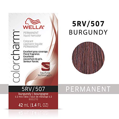WELLA Color Charm Permanent Liquid Hair color 5RV Burgundy