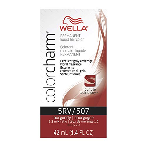WELLA Color Charm Permanent Liquid Hair color 5RV Burgundy