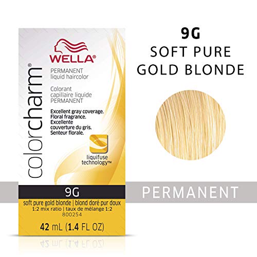 WELLA Color Charm Permanent Liquid Hair color 9G Soft Gold Blonde