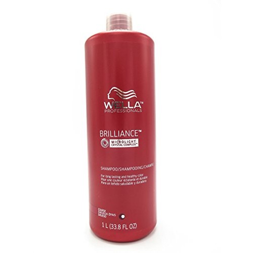 Wella Brilliance Shampoo for Coarse Colored Hair for Unisex, 33.8...