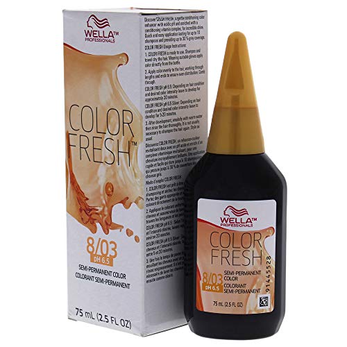 Wella Color Fresh Semi-Permanent Color 8 03 Light Blonde-Natural ...