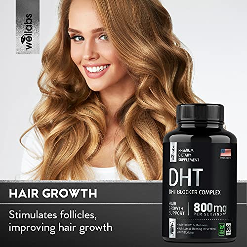 DHT Blocker Hair Growth Supplement - Made in USA - For Men & Wome...