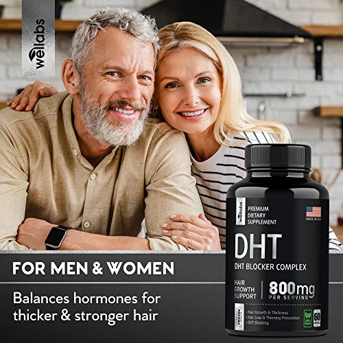 DHT Blocker Hair Growth Supplement - Made in USA - For Men & Wome...