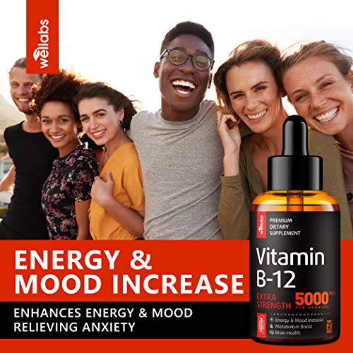 Vitamin B12 Sublingual - Organic B12 Vitamin 5000 MCG - Made in T...