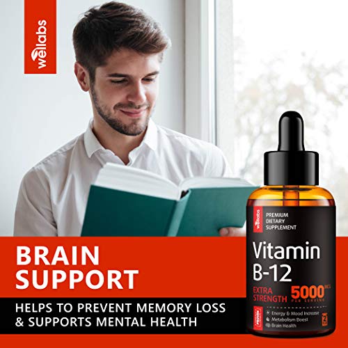 Vitamin B12 Sublingual - Organic B12 Vitamin 5000 MCG - Made in T...