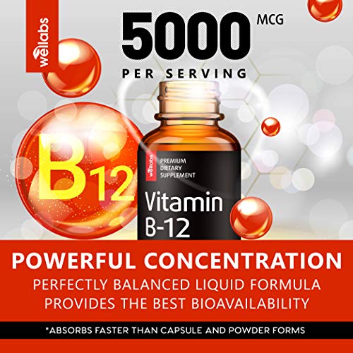 Vitamin B12 Sublingual - Organic B12 Vitamin 5000 MCG - Made in T...