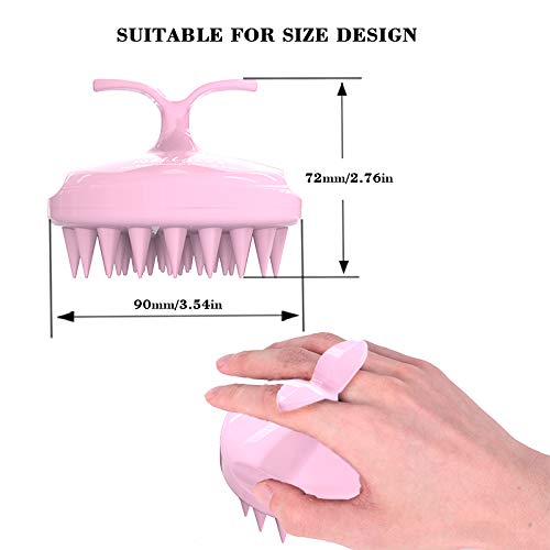 Wellglers Hair Shampoo Brush, Scalp Care Hair Brush with Soft Si...