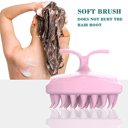 Wellglers Hair Shampoo Brush, Scalp Care Hair Brush with Soft Si...