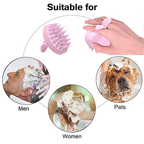 Wellglers Hair Shampoo Brush, Scalp Care Hair Brush with Soft Si...