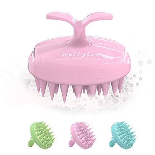 Wellglers Hair Shampoo Brush, Scalp Care Hair Brush with Soft Si...