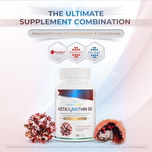 WELLNESS EXTRACT Astaxanthin-GG Natural AstaREALTM Astaxanthin Mi...