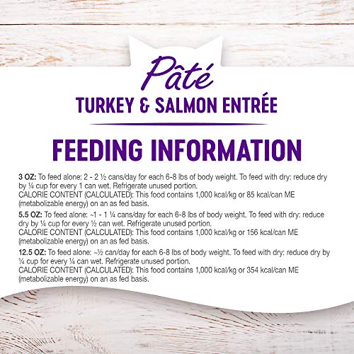 Wellness Complete Health Grain Free Canned Cat Food, Turkey & Sal...