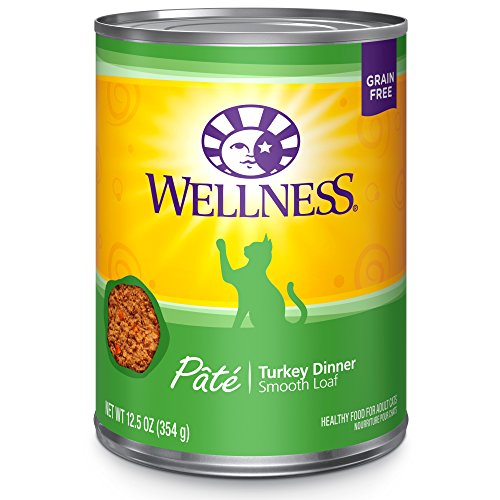 Wellness Complete Health Grain Free Canned Cat Food, Turkey Dinne...
