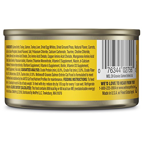 Wellness Complete Health Gravies Grain Free Canned Cat Food, Chic...