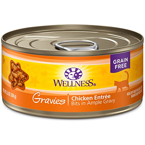 Wellness Complete Health Gravies Grain Free Canned Cat Food, Chic...