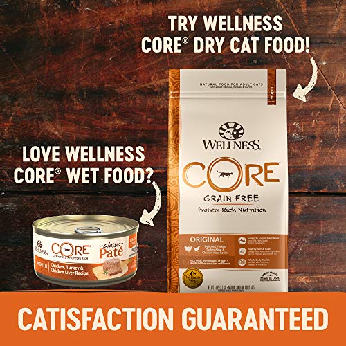 Wellness Core Natural Grain Free Wet Canned Cat Food, Whitefish, ...