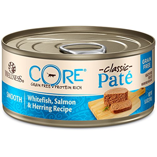 Wellness Core Natural Grain Free Wet Canned Cat Food, Whitefish, ...