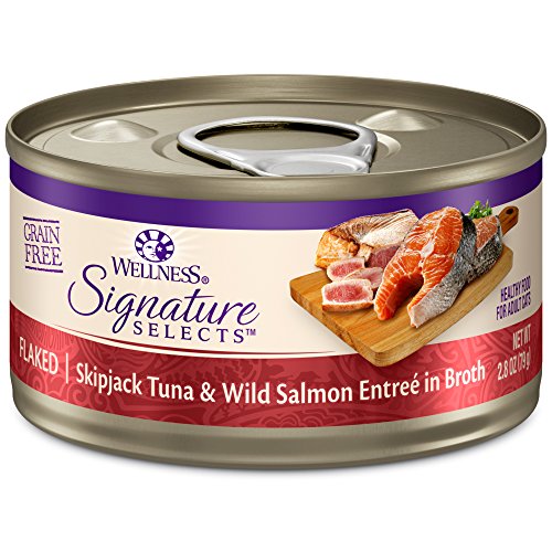 Wellness CORE Signature Selects Grain Free Canned Cat Food, Flake...