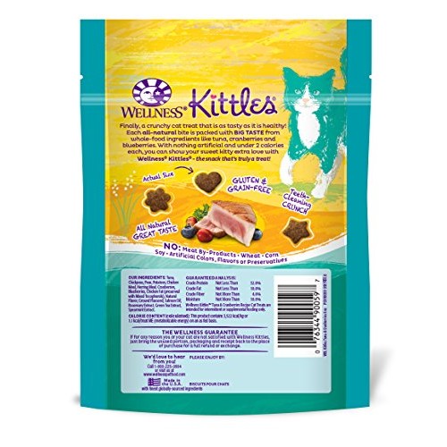 Wellness Kittles Cat Treat Value Pack - Tuna & Cranberries Flavor...