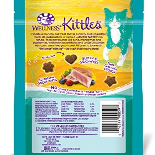 Wellness Kittles Cat Treat Value Pack - Tuna & Cranberries Flavor...