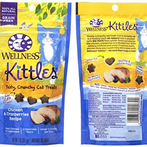 Wellness Kittles Cat Treat Variety Pack - 3 Flavors Chicken & Cr...