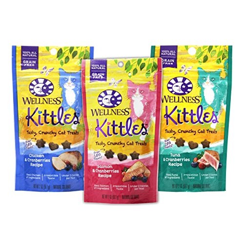 Wellness Kittles Cat Treat Variety Pack - 3 Flavors Chicken & Cr...