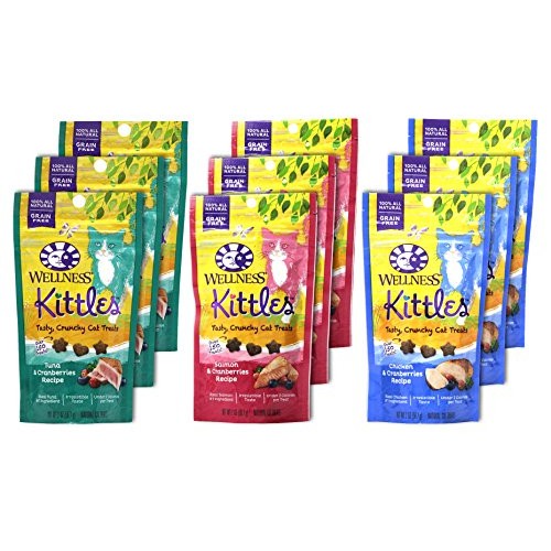 Wellness Kittles Cat Treat Variety Pack - 3 Flavors Chicken & Cr...