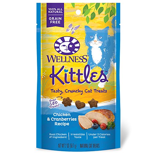 Wellness Kittles Crunchy Natural Grain Free Cat Treats, Chicken &...