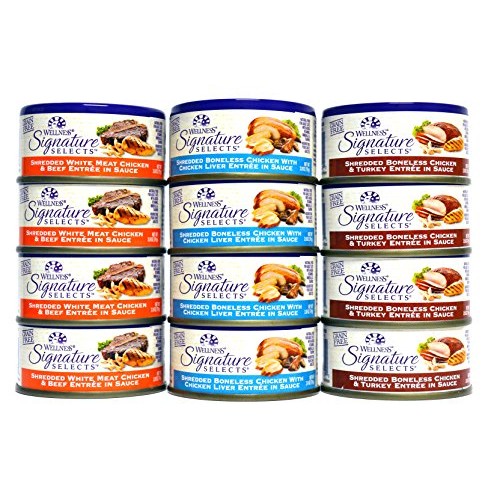 Wellness Natural Grain Free Signature Selects Shredded Wet Cat Fo...
