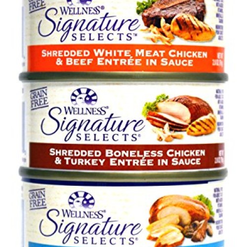 Wellness Natural Grain Free Signature Selects Shredded Wet Cat Fo...