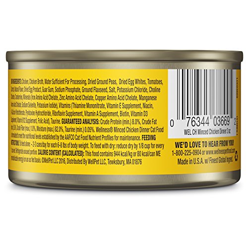 Wellness Natural Pet Food Complete Health Minced Grain Free Canne...