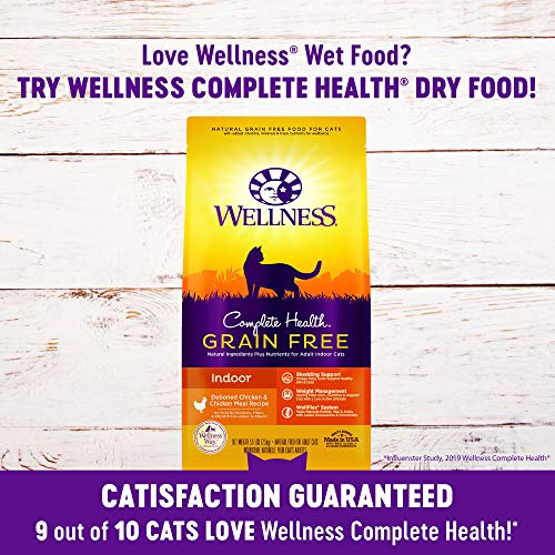 Wellness Natural Pet Food Natural Grain Free Wet Canned Cat Food,...