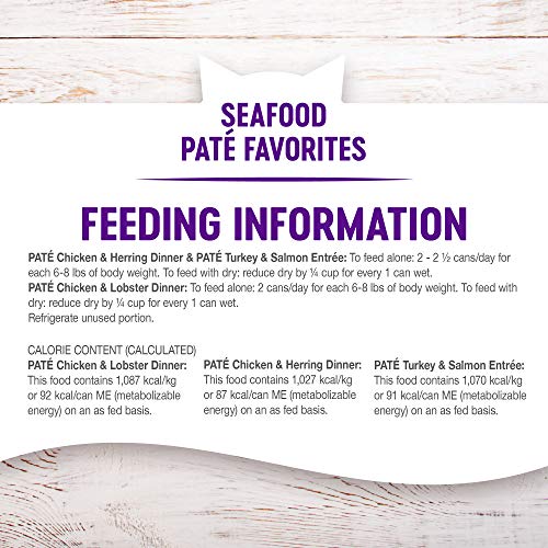 Wellness Seafood Pate Favorites Variety Pack, 3 oz Pack of 24