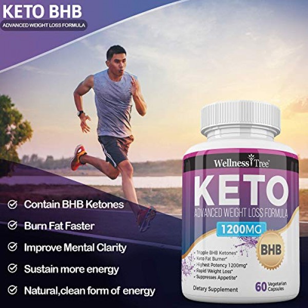 3 Pack Keto Diet Pills - Max Strength 1200mg Utilize Fat for En...