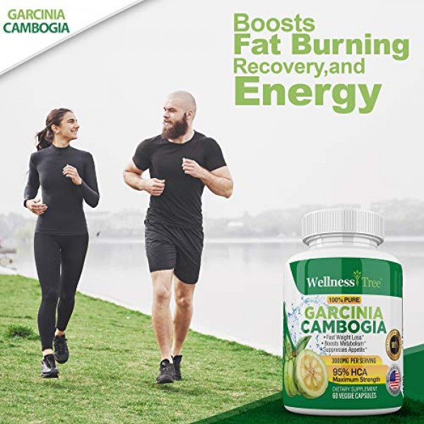 3 Pack Pure Garcinia Cambogia Extract - 95% HCA 3000mg Capsules...