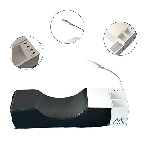 Wendysy Eyelash Extension Pillow with Acrylic Shelf & USB Blu-ray...