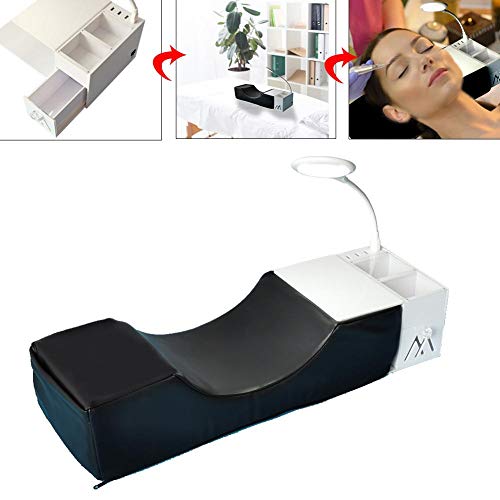 Wendysy Eyelash Extension Pillow with Acrylic Shelf & USB Blu-ray...