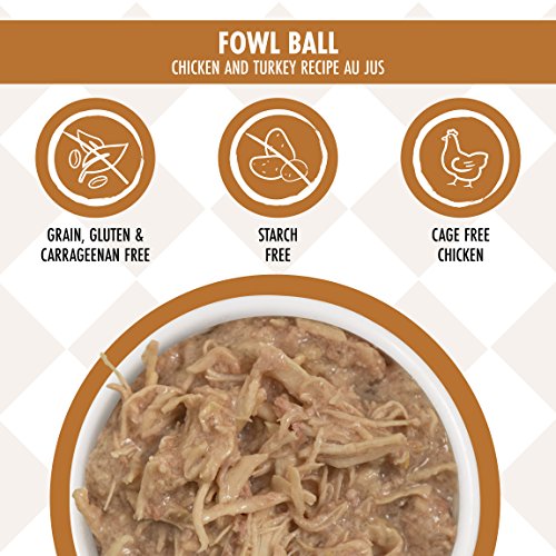 Weruva Cats in the Kitchen, Fowl Ball with Chicken & Turkey Au Ju...