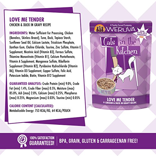 Weruva Cats in the Kitchen Grain-Free Natural Wet Cat Food Pouches