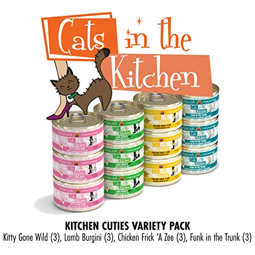 Weruva Cats in the Kitchen, Variety Pack, Kitchen Cuties, Wet Cat...