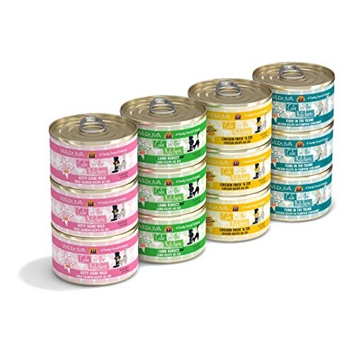 Weruva Cats in the Kitchen, Variety Pack, Kitchen Cuties, Wet Cat...