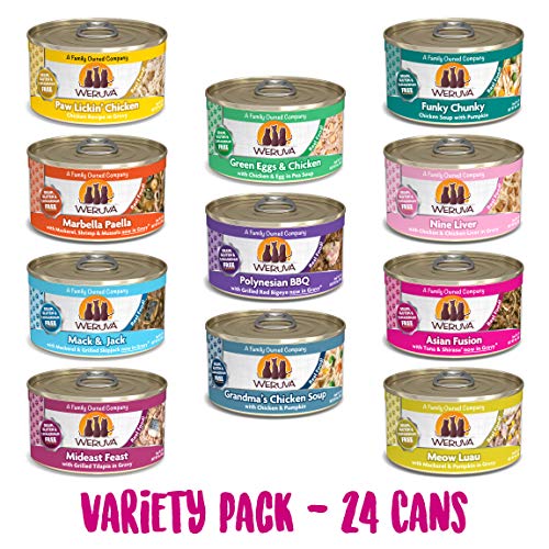 Weruva Classic Cat 11 Flavors Variety Pack, Grain and Gluten Free...