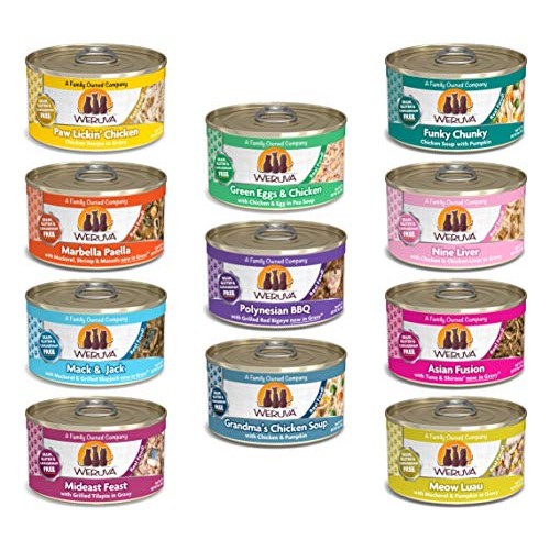 Weruva Classic Cat 11 Flavors Variety Pack, Grain and Gluten Free...