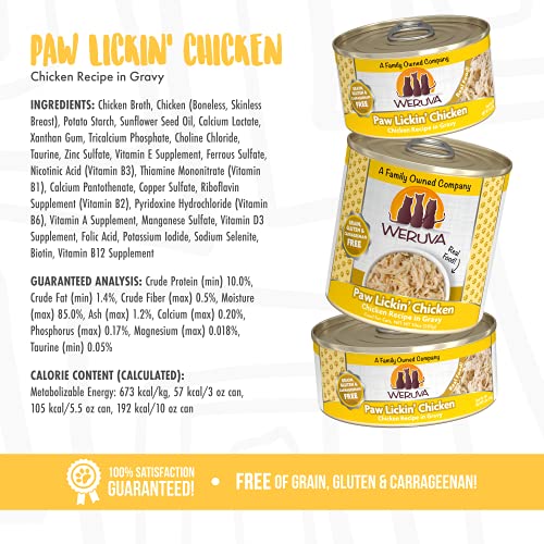 Weruva Classic Cat Food, Paw Lickin? Chicken With Chicken Breast ...
