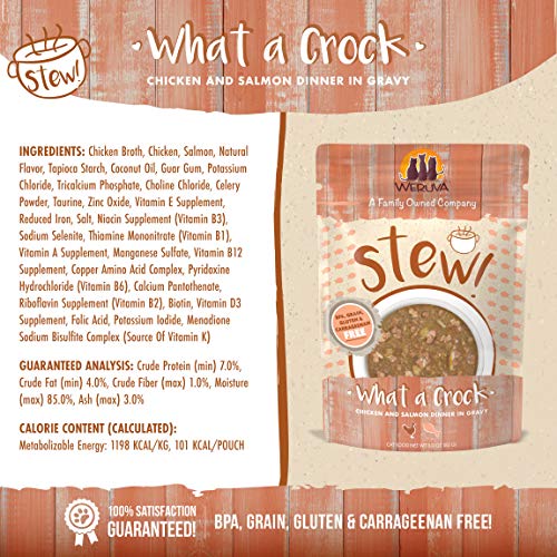 Weruva Classic Cat Stews!, What a Crock with Chicken & Salmon in ...