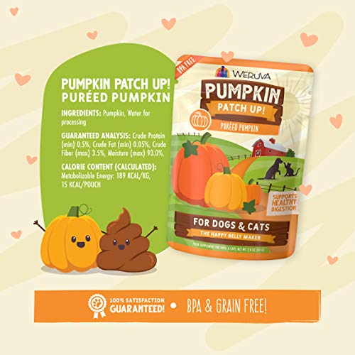 Weruva Pumpkin Patch Up!, Pumpkin Puree Pet Food Supplement For D...