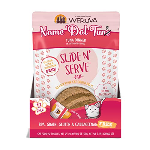 Weruva Slide N Serve Paté Wet Cat Food, Name Dat Tuna Tuna Dinn...